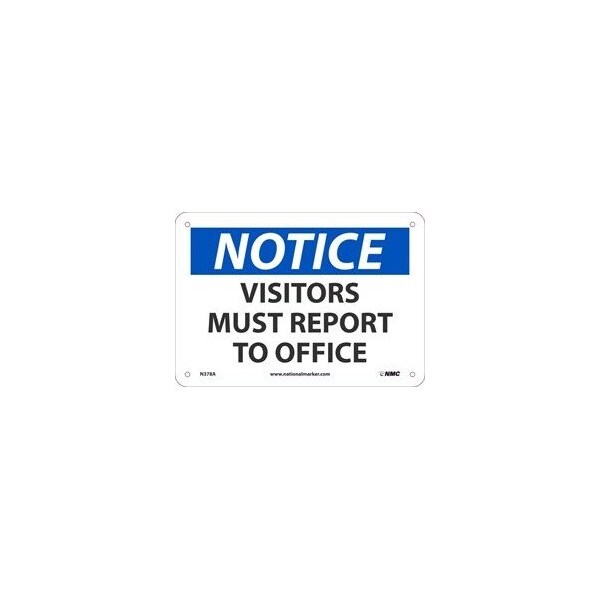 Nmc NOTICE, VISITORS MUST REPORT TO, N378AB N378AB - main